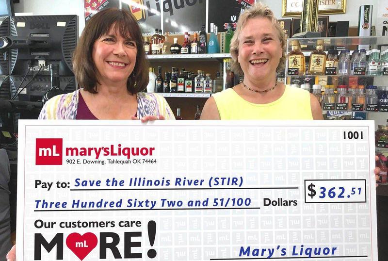 Mary's Liquor in Tahlequah Donates to STIR